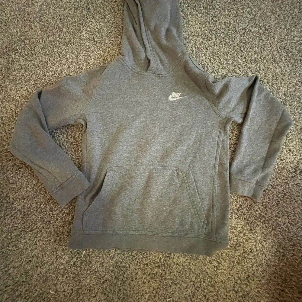 Nike Charcoal Gray Pullover Hoodie - Picture 3 of 11